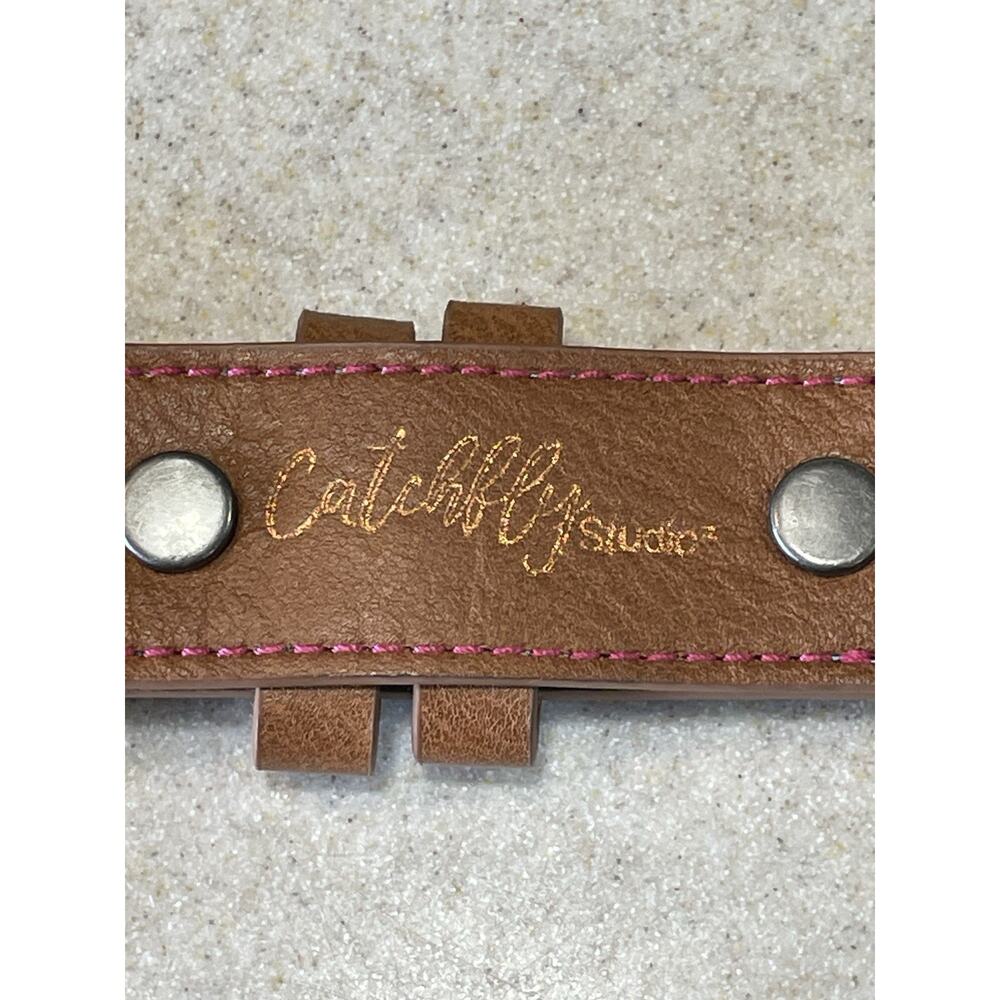 CATCHFLY Women’s Pastel Shimmer Hearts & Boots Belt Size Medium -Western Wear - Picture 4 of 10